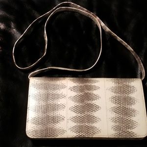 Lee sands genuine snake skin handbag vintage